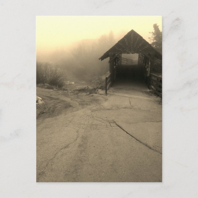 Fußgängerbrücke Postkarte (Vorderseite)