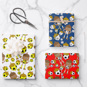 Fußmantelmuster Geschenkpapier Set