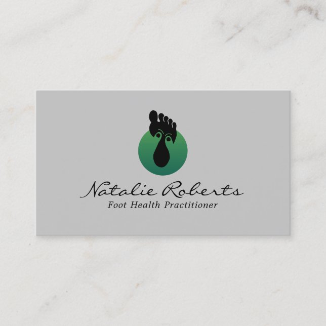 Fußmassagetherapie für individuelle Logo-Reflexolo Visitenkarte (Vorderseite)