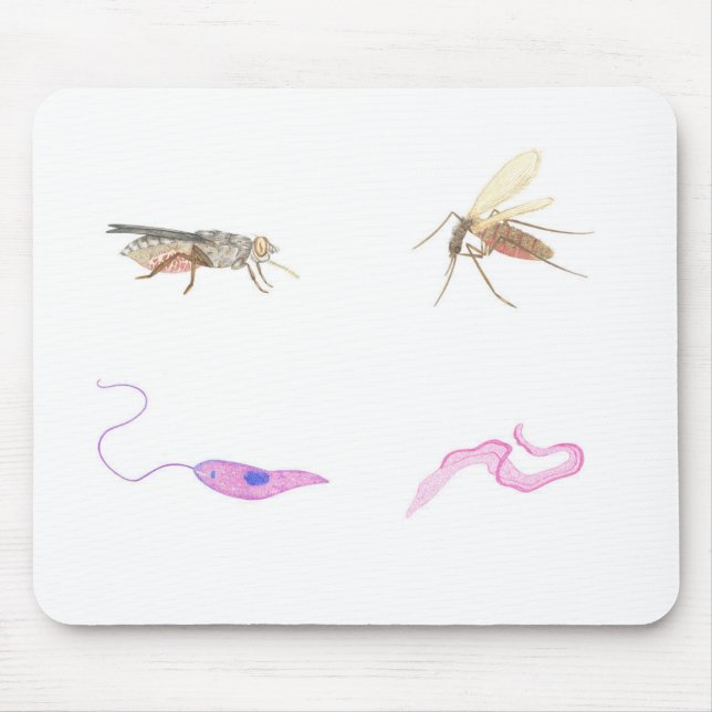 Fußmatte Parasitologie/Parasitology mat Mousepad (Vorne)