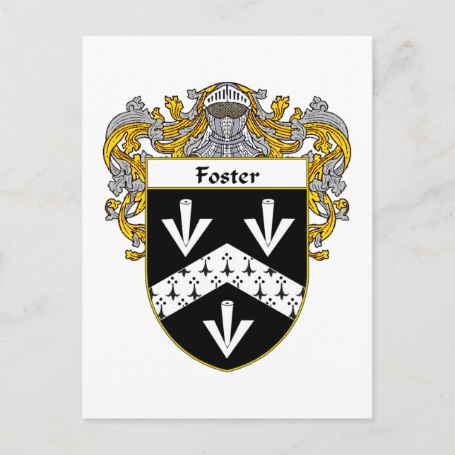 Fußmatte von Waffen (mantled) Postkarte (Vorderseite)