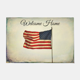 Fußmatte "willkommenes Zuhause" mit amerikanischer