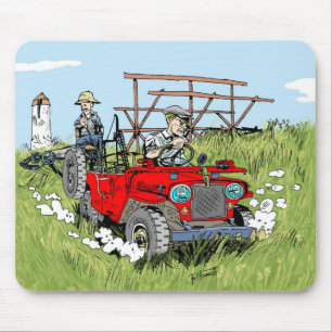 Fußmatte Willys Jeep CJ2A Mousepad