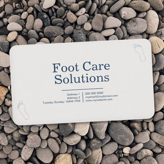 Fußpflege Lösungen Visitenkarte (Foot Care Solutions Business Card)