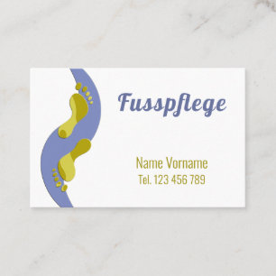 Fußpflege Pediküre Visitenkarte