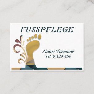 Fusspflege Podologe Visitenkarte