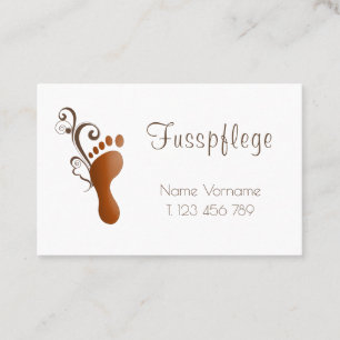 Fusspflege Podologe Visitenkarte