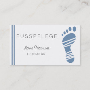 fußpflege visitenkarte