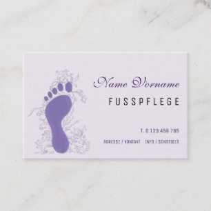fusspflege visitenkarte