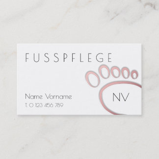 fusspflege visitenkarte