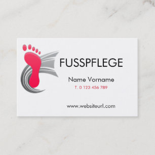 fusspflege visitenkarte