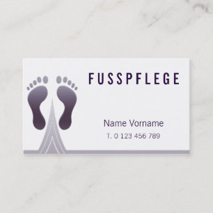 fußpflege visitenkarte