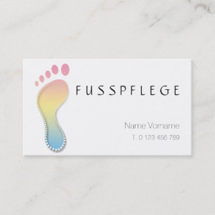 fußpflege visitenkarte