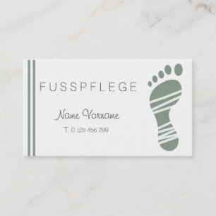 fußpflege visitenkarte