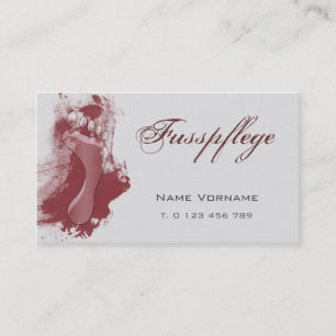 fußpflege visitenkarte