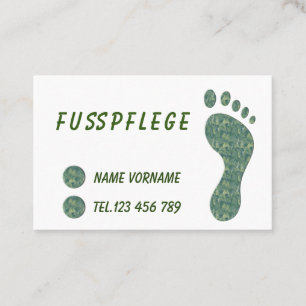 Fußpflege Visitenkarte