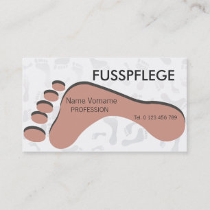 fusspflege visitenkarte