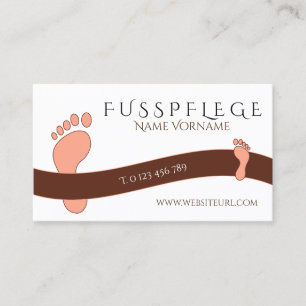fußpflege visitenkarte