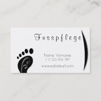 fusspflege visitenkarte