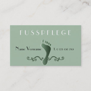 fußpflege visitenkarte