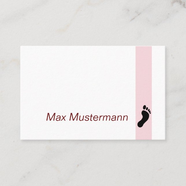 Fußpflege Visitenkarte (Vorderseite)