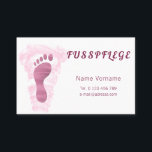 Fusspflege Visitenkarte<br><div class="desc">Fusspflege Pediküre Podologe</div>