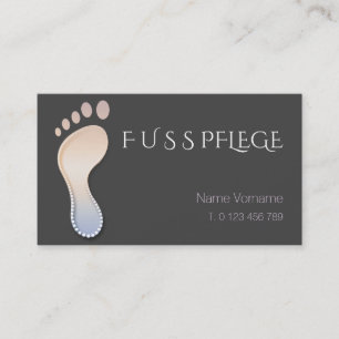 fußpflege visitenkarte