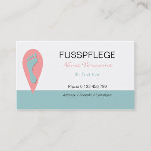 fusspflege visitenkarte