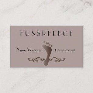 fußpflege visitenkarte