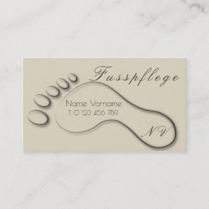 fusspflege visitenkarte