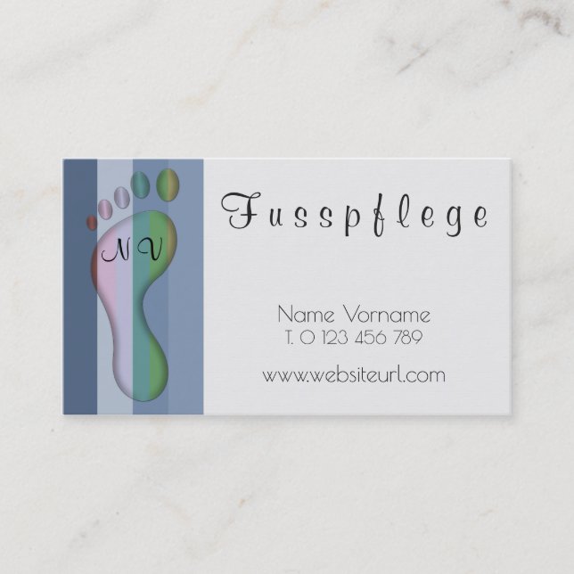 fusspflege visitenkarte (Vorderseite)