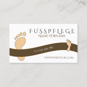 fußpflege visitenkarte
