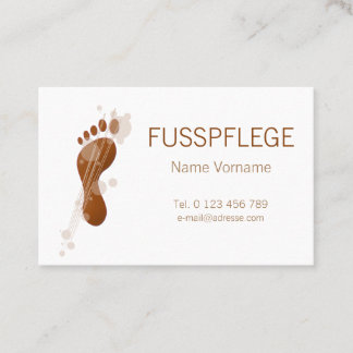 Fusspflege Visitenkarte