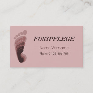 fusspflege visitenkarte
