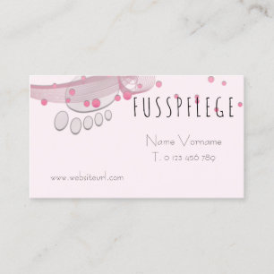 fußpflege visitenkarte