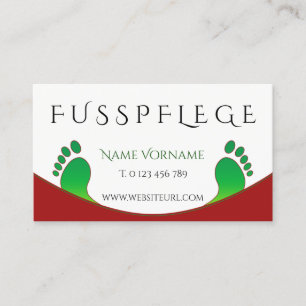 fußpflege visitenkarte
