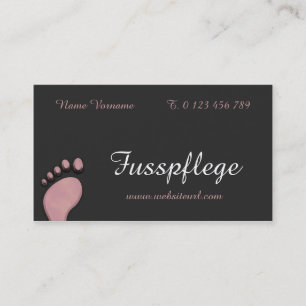 fusspflege visitenkarte
