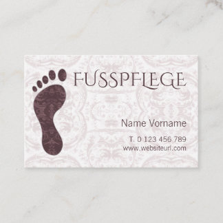 fusspflege visitenkarte
