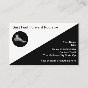Fußpfleger Fußarzt Logo Visitenkarten Visitenkarte