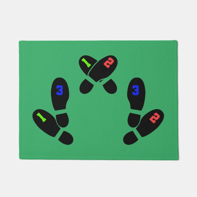 Fußplatzierungsmatte (Jugendgröße) 18x24 Fußmatte (Vorderseite)