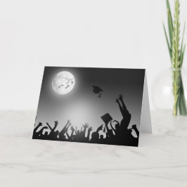 Fußspuren auf dem Mond-Abschluss Karte