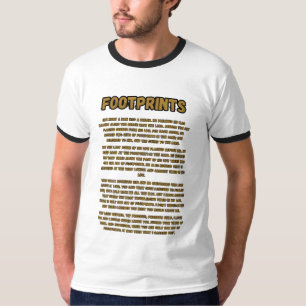 Fußspuren Im Sand Gebet Herren Ringer T-Shirt