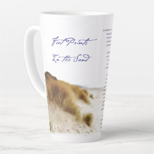 Fußspuren im Sand Milchtasse