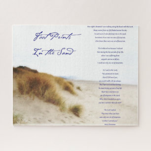 Fußspuren im Sand Puzzle