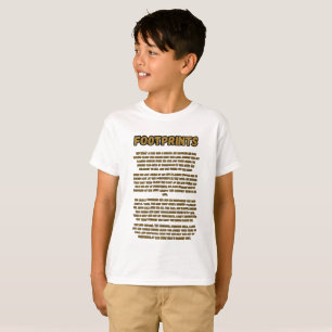 Fußspuren im Sandgebet T-Shirt