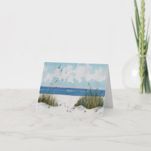 Fußspuren in der Sand Sympathy Card Karte