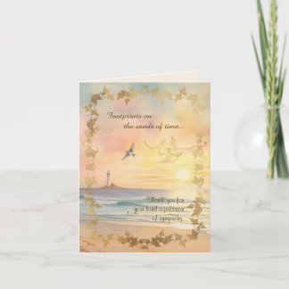 Fußspuren Mitgefühl Danke Zusammengefaltete Notizk