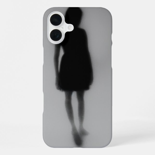 Fußspuren verschwinden im Nebel iPhone Hülle (Rückseite)