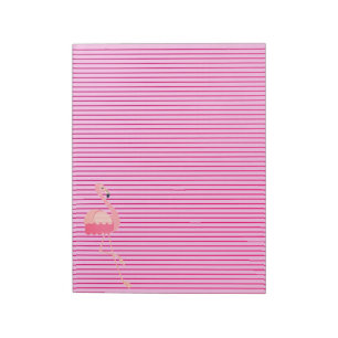 Fußweg Rosa Flamingo Note Pad Notizblock