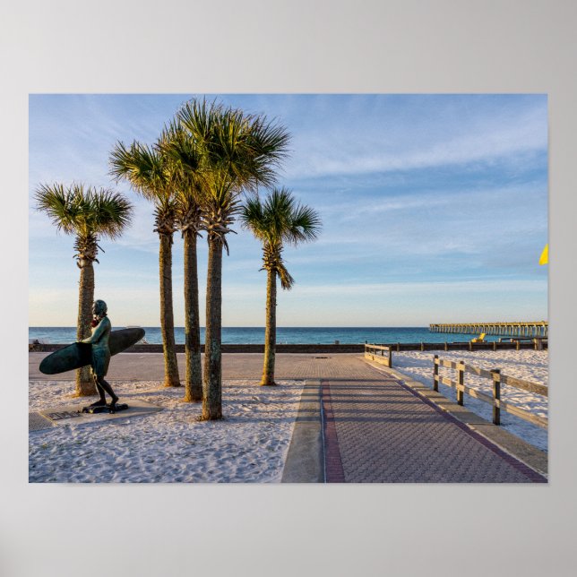 Fußweg zum Pensacola Beach Poster (Vorne)